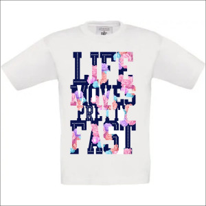 Футболка Life Moves Pretty Fast с принтом