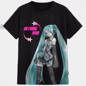 Мужская футболка Vocaloid "Hatsune Miku" Хацуне Мику Мужская футболка Vocaloid "Hatsune Miku" Хацуне Мику