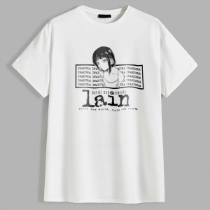 Мужская футболка Anime "Serial Experiments Lain" Лейн Мужская футболка Anime "Serial Experiments Lain" Лейн
