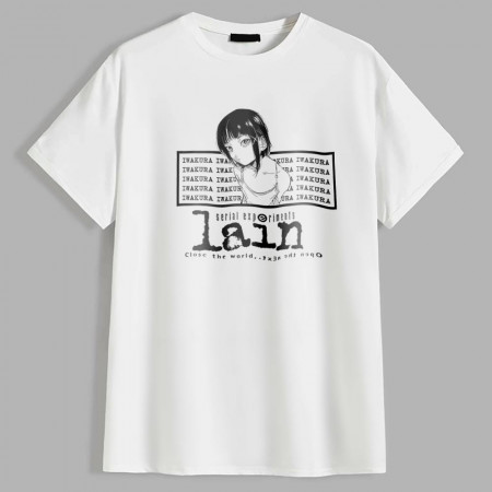 Мужская футболка Anime "Serial Experiments Lain" Лейн