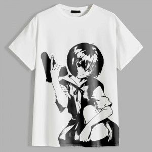 Мужская футболка Anime "Evangelion", Ayanami Rei, Аянами Рей Мужская футболка Anime "Evangelion", Ayanami Rei, Аянами Рей