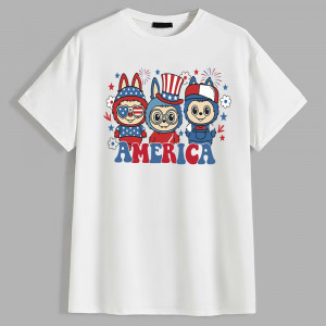 Футболка Лабубу America з бавовни