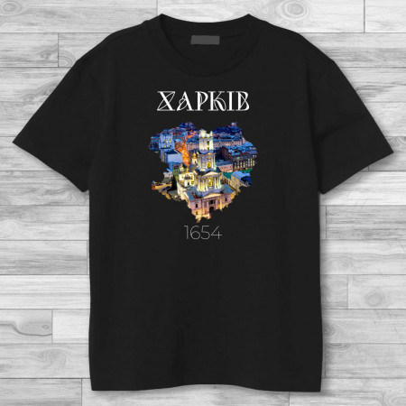 Мужская футболка Харьков вечерний