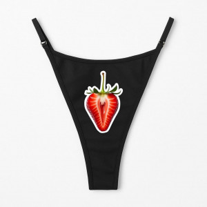 Жіночі труси стринги Половинка полуниці