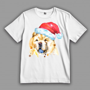Футболка Новорічний чау-чау