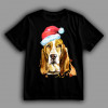 Футболка Новогодний бассет-хаунд