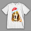 Футболка Новогодний бассет-хаунд