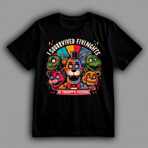 Футболка ФНАФ (FNaF) виживи п'ять ночей з Фредді