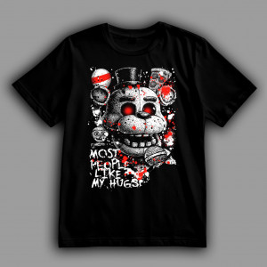 Футболка ФНАФ (FNaF) всі люблять обіймашки від Фредді