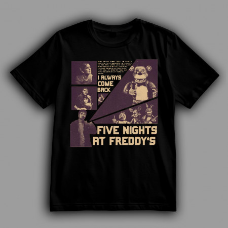 Футболка ФНАФ (FNaF) новостная сводка из пиццерии Фредди