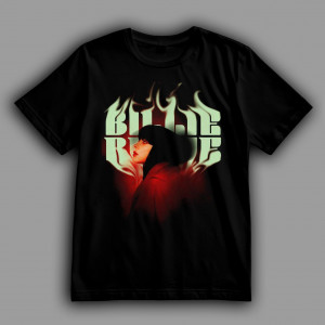 Футболка Билли Айлиш в дыму