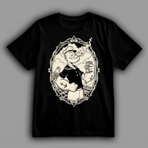 Футболка Моряк Попай та банка шпинату