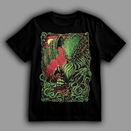 Футболка Властелин Ктулху и маленький кораблик