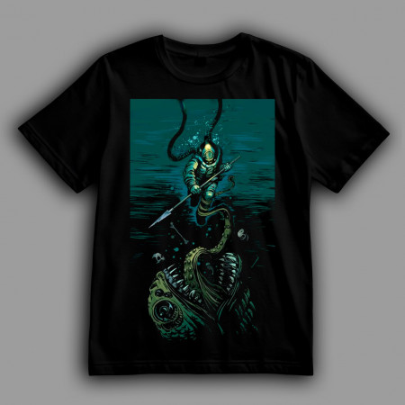 Футболка Сражение с морским проглотом