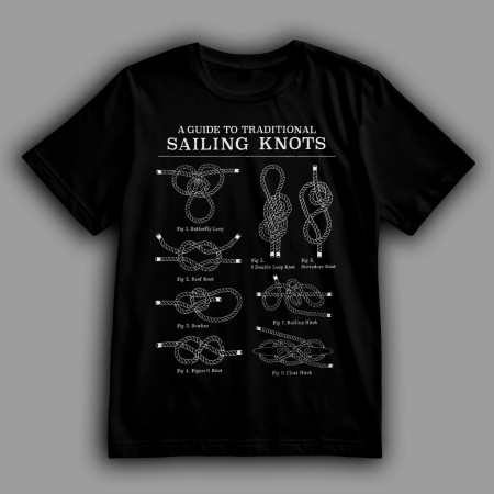 Футболка Руководство по традиционным морским узлам