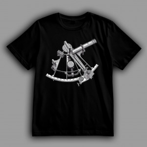Футболка Секстант рисунок карандашом