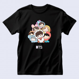 Футболка BTS чібі малюки