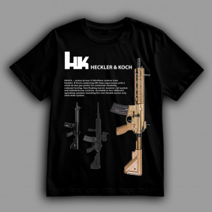 Футболка Німецький автомат HK-416 (Heckler & Koch)