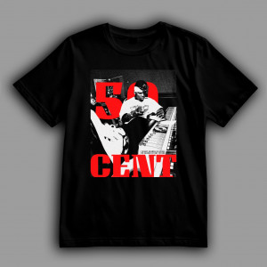 Футболка 50 Cent в студии звукозаписи 