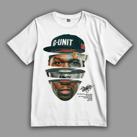 Футболка 50 Cent бриллиантовые пластинки его жизни