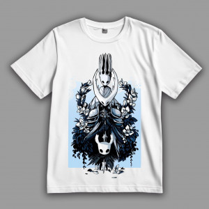 Футболка Hollow Knight история Халлоунеста в трёх персонажах