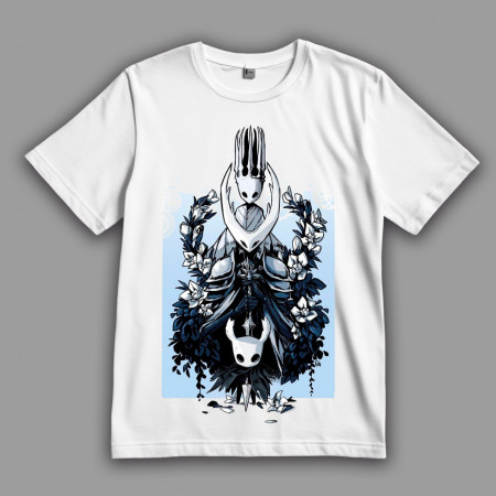 Футболка Hollow Knight история Халлоунеста в трёх персонажах