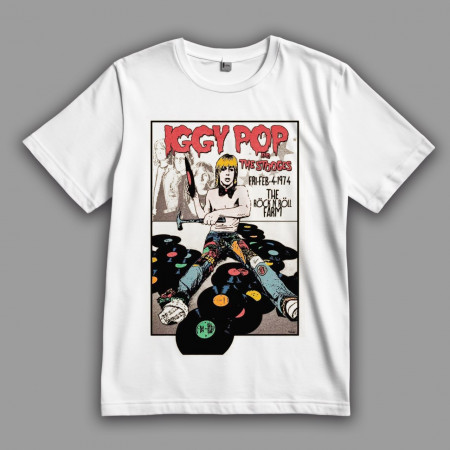 Футболка Iggy Pop разрушитель винила постер