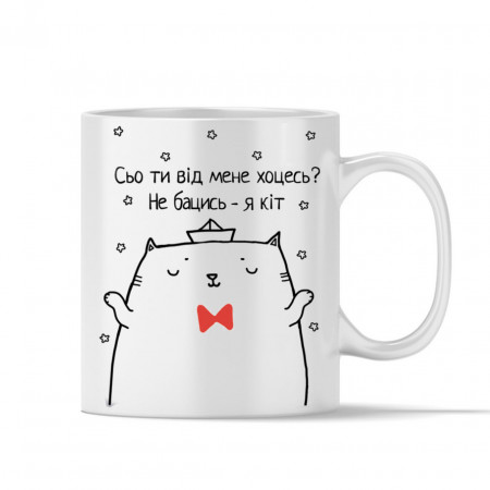 Чашка Что ты от меня хочешь? Я - коть