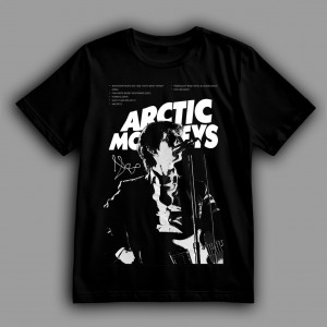 Футболка Arctic Monkeys Алекс Тернер (Alex Turner) у чорно-білому стилі