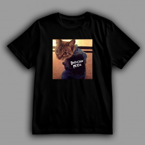 Футболка Depeche Mode котик-фанат