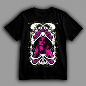 Футболка Deep Purple постер в стиле психоделический модерн