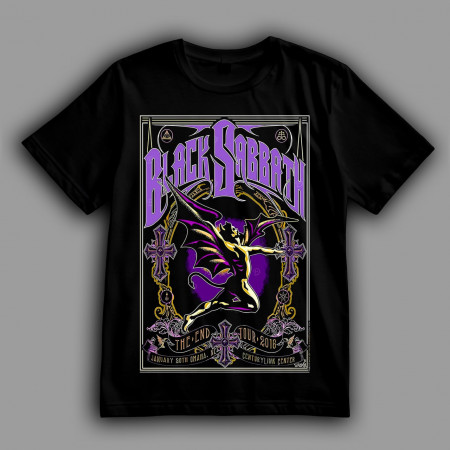 Футболка Black Sabbath постер The End