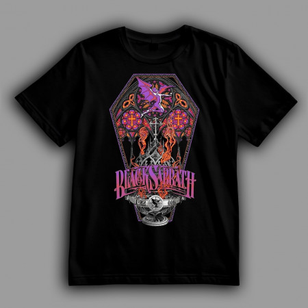 Футболка Black Sabbath и гроб Дракулы