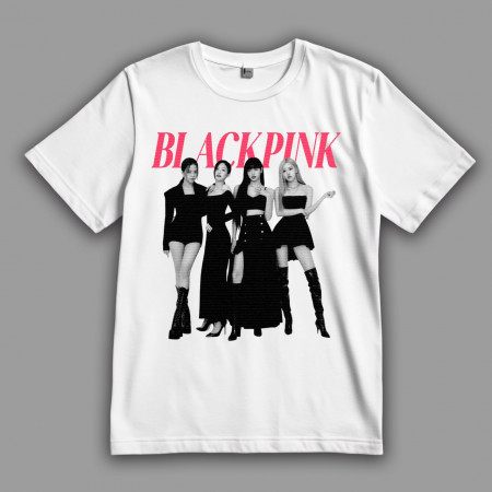 Футболка Blackpink Групповой портрет (Джису, Дженни, Лиса и Розэ)