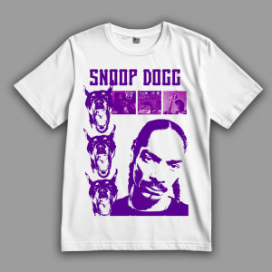 Футболка Snoop and purple dogs