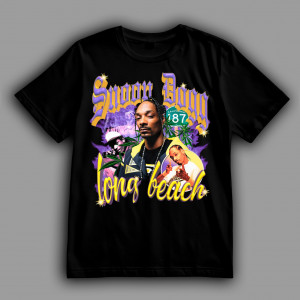 Футболка Snoop Dogg легенда родом из Лонг-Бич (Long Beach)