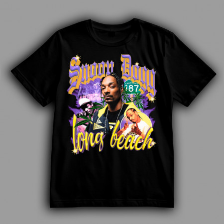 Футболка Snoop Dogg легенда родом из Лонг-Бич (Long Beach)