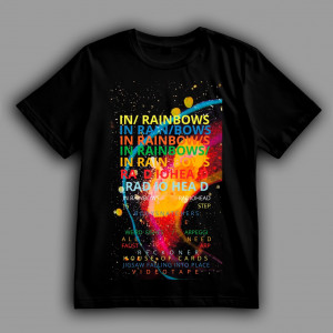Футболка Radiohead седьмой студийный альбом "In Rainbows"