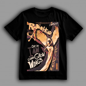 Футболка Radiohead "OK Computer" Однажды у меня вырастут крылья