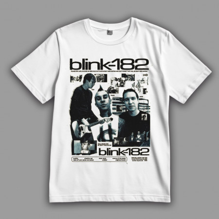 Футболка Вlink-182 Tom, Travis, Mark and their discography