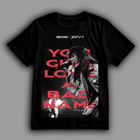 Футболка Bon Jovi "You give love a bad name"