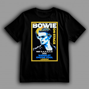 Футболка David Bowie постер концерту у 1976 році