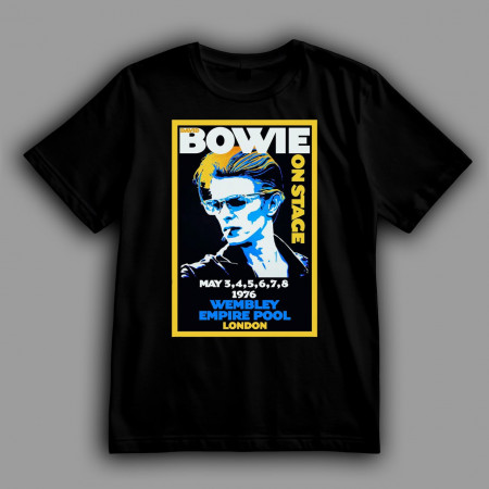 Футболка David Bowie постер концерта в 1976 году