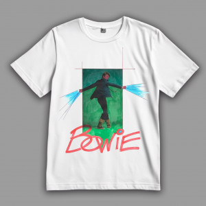 Футболка David Bowie принт аквареллю