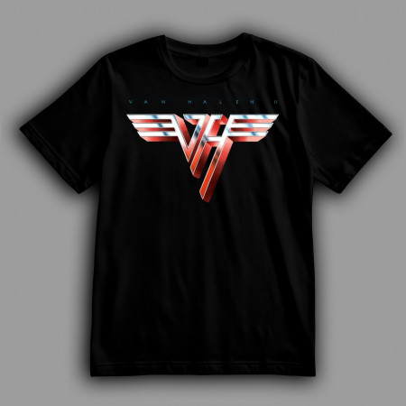 Футболка Eddie Van Halen логотип рок-группы Van Halen