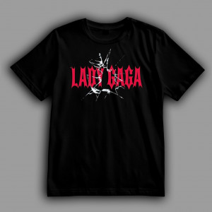 Футболка Lady Gaga логотип з битим склом