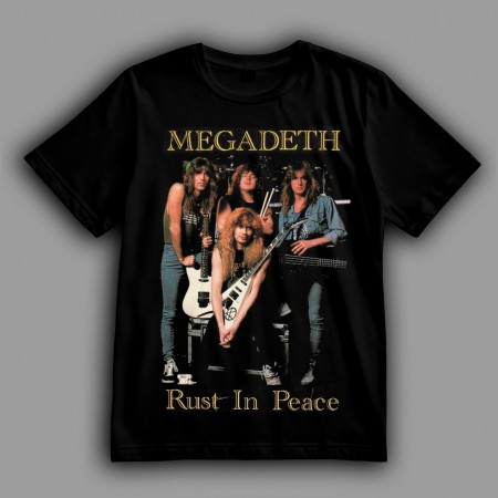 Футболка Megadeth трэш-метал-группа величайшим составом