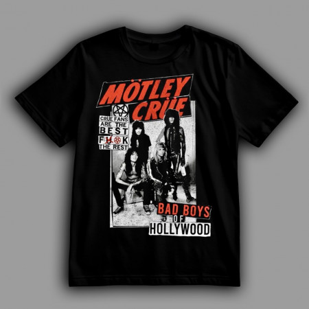 Футболка Motley Crue: Плохие парни Голливуда