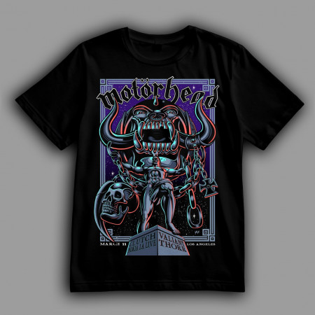Футболка постер Motörhead для концерта в Лос-Анджелесе 