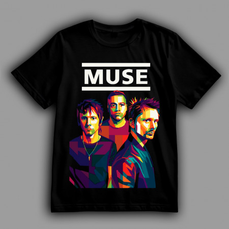 Футболка Muse Мэттью Беллами, Крис Уолстенхолм и Доминик Ховард